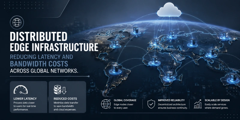 Distributed edge computing nodes across a global network infrastructure